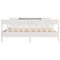 vidaXL Bookcase Bed without Mattress White 200x200cm Solid Wood Pine