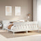 vidaXL Bookcase Bed without Mattress White 200x200cm Solid Wood Pine