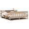 vidaXL Bookcase Bed without Mattress 180x200 cm Super King Solid Wood Pine