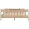 vidaXL Bookcase Bed without Mattress 180x200 cm Super King Solid Wood Pine
