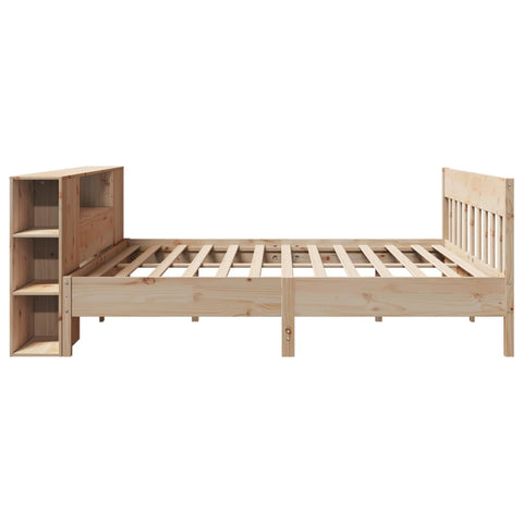 vidaXL Bookcase Bed without Mattress 180x200 cm Super King Solid Wood Pine