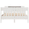 vidaXL Bookcase Bed without Mattress White 160x200cm Solid Wood Pine