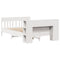 vidaXL Bookcase Bed without Mattress White 160x200cm Solid Wood Pine