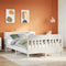 vidaXL Bookcase Bed without Mattress White 160x200cm Solid Wood Pine
