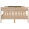 vidaXL Bookcase Bed without Mattress 120x200cm Solid Wood Pine