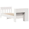 vidaXL Bookcase Bed without Mattress White 100x200cm Solid Wood Pine