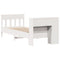 vidaXL Bookcase Bed without Mattress White 90x200cm Solid Wood Pine