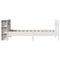 vidaXL Bookcase Bed without Mattress White 90x190 cm Single Solid Wood Pine