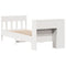 vidaXL Bookcase Bed without Mattress White 90x190 cm Single Solid Wood Pine