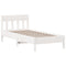 vidaXL Bookcase Bed without Mattress White 90x190 cm Single Solid Wood Pine