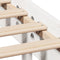 vidaXL Bookcase Bed without Mattress White 90x190 cm Single Solid Wood Pine