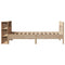 vidaXL Bookcase Bed without Mattress 75x190 cm Small Single Solid Wood Pine