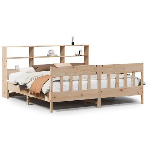 vidaXL Bed Frame without Mattress 180x200 cm Super King Solid Wood Pine