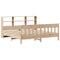 vidaXL Bed Frame without Mattress 180x200 cm Super King Solid Wood Pine