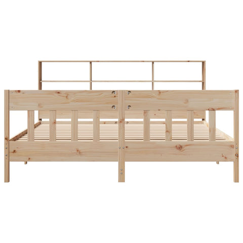 vidaXL Bed Frame without Mattress 180x200 cm Super King Solid Wood Pine