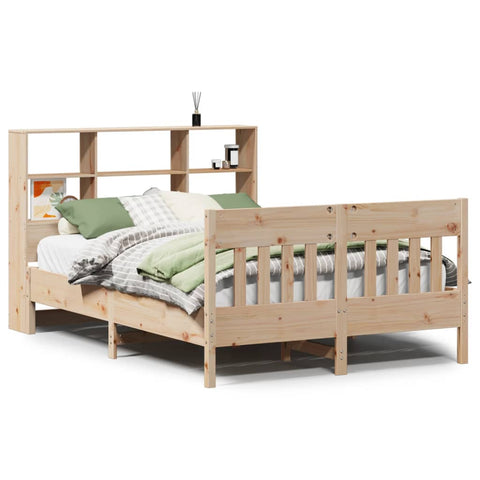 vidaXL Bed Frame without Mattress 150x200 cm King Size Solid Wood Pine