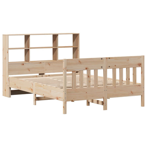 vidaXL Bed Frame without Mattress 150x200 cm King Size Solid Wood Pine