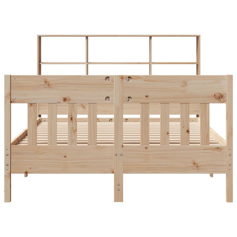 vidaXL Bed Frame without Mattress 140x200 cm Solid Wood Pine