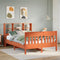 vidaXL Bed Frame without Mattress Wax Brown 140x200 cm Solid Wood Pine
