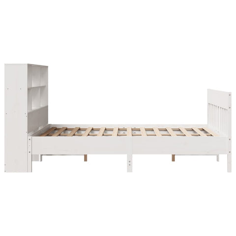 vidaXL Bed Frame without Mattress White 140x190 cm Solid Wood Pine