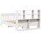 vidaXL Bed Frame without Mattress White 140x190 cm Solid Wood Pine