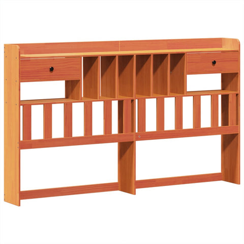 vidaXL Bed Frame without Mattress Wax Brown 200x200 cm Solid Wood Pine