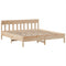 vidaXL Bed Frame without Mattress 180x200 cm Super King Solid Wood Pine