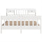 vidaXL Bed Frame without Mattress White 180x200 cm Super King Solid Wood Pine