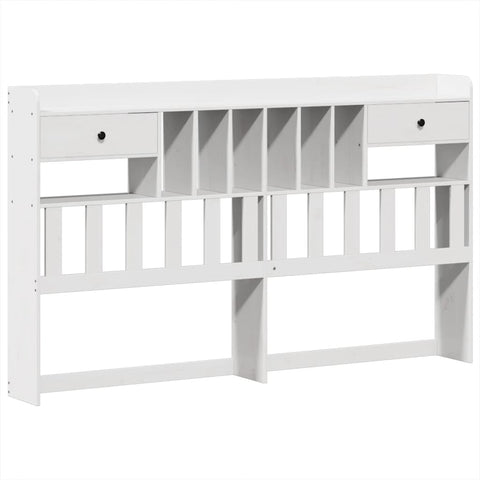 vidaXL Bed Frame without Mattress White 180x200 cm Super King Solid Wood Pine