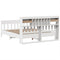 vidaXL Bed Frame without Mattress White 180x200 cm Super King Solid Wood Pine