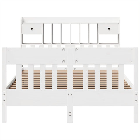 vidaXL Bed Frame without Mattress White 160x200 cm Solid Wood Pine