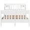 vidaXL Bed Frame without Mattress White 160x200 cm Solid Wood Pine