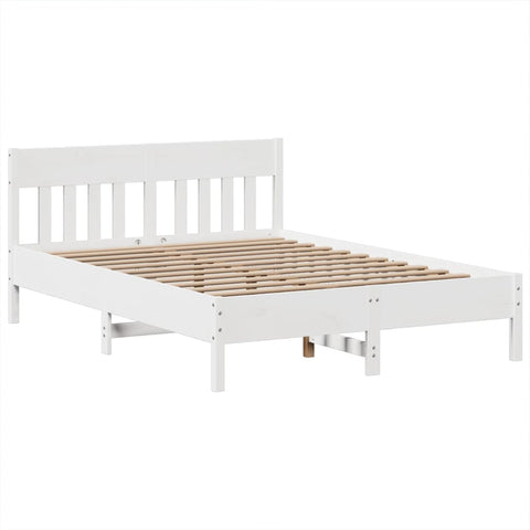 vidaXL Bed Frame without Mattress White 160x200 cm Solid Wood Pine