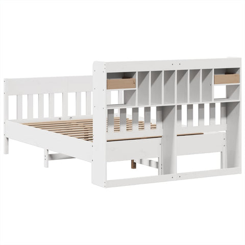 vidaXL Bed Frame without Mattress White 160x200 cm Solid Wood Pine
