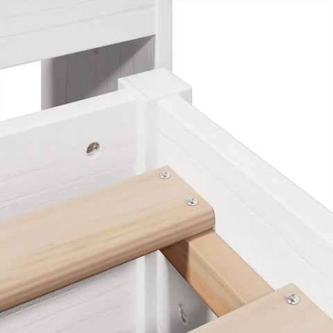 vidaXL Bed Frame without Mattress White 160x200 cm Solid Wood Pine