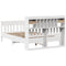 vidaXL Bed Frame without Mattress White 150x200 cm King Size Solid Wood Pine