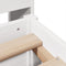 vidaXL Bed Frame without Mattress White 150x200 cm King Size Solid Wood Pine