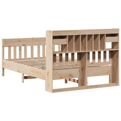vidaXL Bed Frame without Mattress 140x200 cm Solid Wood Pine