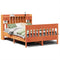 vidaXL Bed Frame without Mattress Wax Brown 140x200 cm Solid Wood Pine