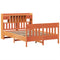 vidaXL Bed Frame without Mattress Wax Brown 140x200 cm Solid Wood Pine