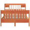 vidaXL Bed Frame without Mattress Wax Brown 140x200 cm Solid Wood Pine