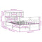 vidaXL Bed Frame without Mattress Wax Brown 140x200 cm Solid Wood Pine