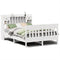 vidaXL Bed Frame without Mattress White 140x190 cm Solid Wood Pine