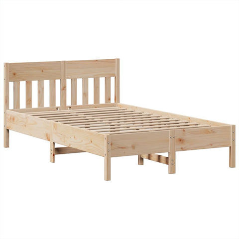 vidaXL Bed Frame without Mattress 135x190 cm Solid Wood Pine
