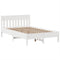vidaXL Bed Frame without Mattress White 135x190 cm Solid Wood Pine