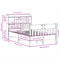 vidaXL Bed Frame without Mattress Wax Brown 135x190 cm Solid Wood Pine
