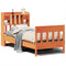 vidaXL Bed Frame without Mattress Wax Brown 75x190 cm Small Single Solid Wood Pine
