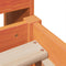 vidaXL Bed Frame without Mattress Wax Brown 75x190 cm Small Single Solid Wood Pine