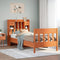 vidaXL Bed Frame without Mattress Wax Brown 75x190 cm Small Single Solid Wood Pine