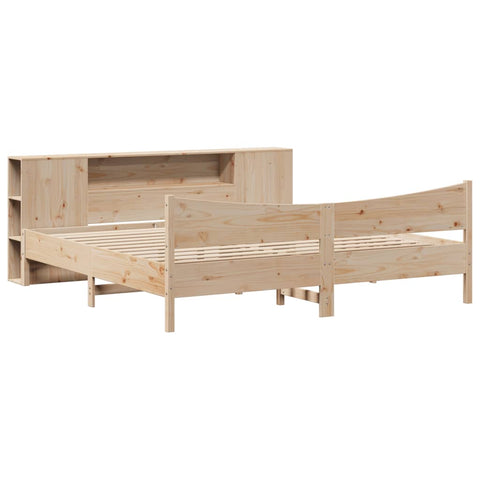 vidaXL Bed Frame without Mattress 200x200 cm Solid Wood Pine